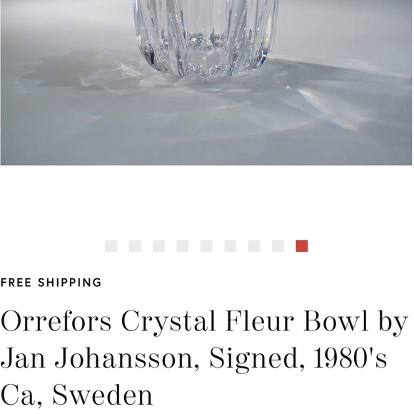 Orrefors Crystal Bowl - Picture 7 of 11